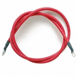 Boat Battery Cable | 1/0 AWG 3/8 Inch Lugs 9 FT Red - Picture 1 of 1