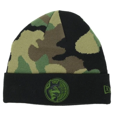 NWT Minnesota Timberwolves New Era Army Camo NBA HWC Logo Cuff Knit Beanie Cap - Image 1 of 2