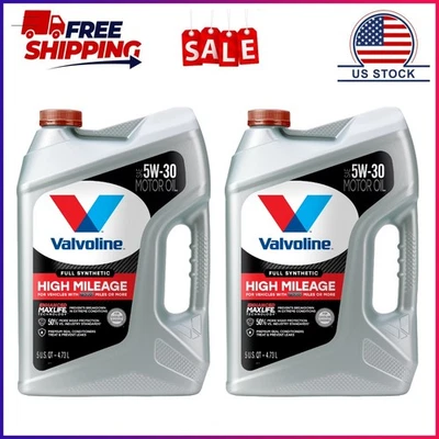 Paquete de 2, Valvoline HM totalmente sintético con aceite de motor MaxLife Technologyl 5W-30 5QT Foto 1 de 4