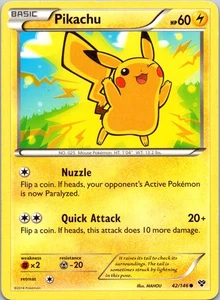 Pikachu 42/146 XY Base Set MP Pokemon TCG - Bild 1 von 2