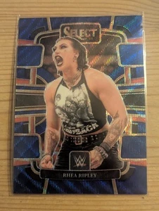 2024 Panini Select WWE Concourse Rhea Ripley #32 Blue Wave Prizm 12/49 Card - Picture 1 of 2