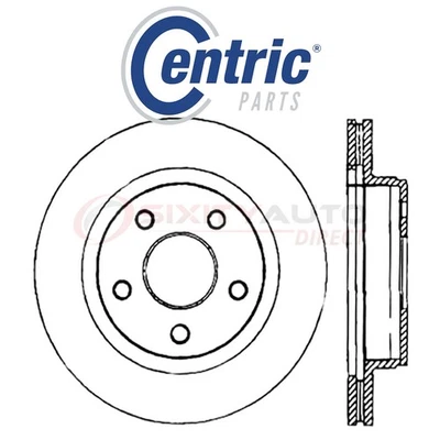 Centric C-TEK Disc Brake Rotor for 2011-2018 Ram 1500 3.0L 3.6L 3.7L 4.7L fr Foto 1 de 4