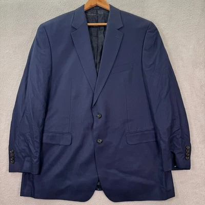 NUEVO Ralph Lauren Para Hombres 48L Azul Marino 100% Bambú Blazer Traje Chaqueta Informal Preppy Flex Foto 1 de 4