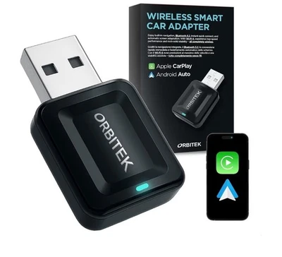Adattatore Wireless CarPlay Ultra Veloce Compatto 2 in 1| Compatibile con iOS e - Immagine 1 di 4