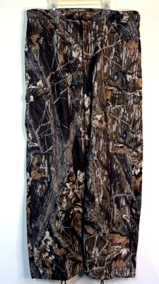 Scentlok Mossy Break Men L Fleece Camouflage Hunting Pants Brown Green Woodland - Image 1 of 4