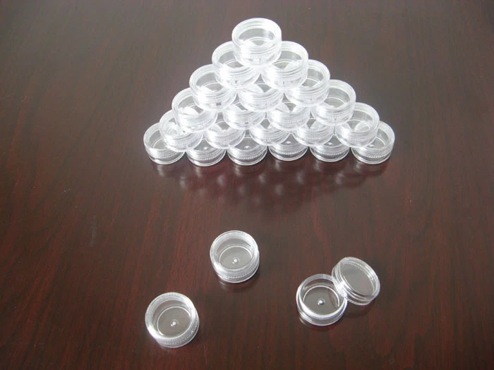 24 small cosmetic empty jar Pot sample container 0.1oz 3g various shapes colors - Image 1 of 1