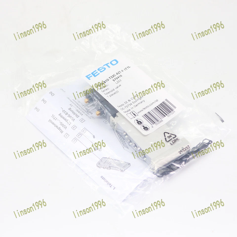 1PC NEW Festo 573410 VUVG-B10-T32C-AZT-F-1T1L Solenoid Valve spot stock - Image 1 of 4