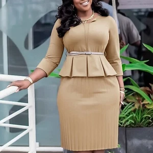 Body donna vestito tubino tubino tubino lavoro insegnante ufficio chiesa insegnante - Foto 1 di 60