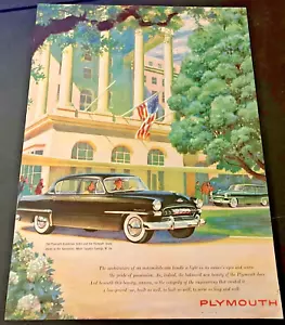 1953 Plymouth Cranbrook & Savoy in White Sulphur Springs, WV - Vintage Print Ad - Picture 1 of 5