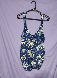 Motherhood Maternity Oh Baby Tankini Top Only Size Large Floral - Picture 1 of 7