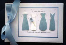 PERSONALISED Decorated HEN NIGHT Keepsake / Guest Book with BOX Any colour