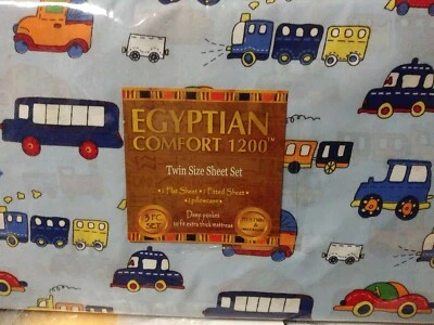 Egyptian Comfort 1200 Twin Size Sheet Set - Image 1 of 3