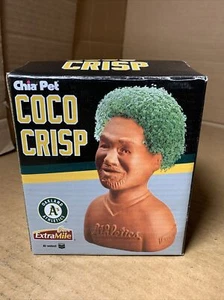 Chia Pet Head Coco Crisp Oakland Leichtathletik Pflanzensamen Ton Baseball A's MLB Neu im Karton - Bild 1 von 12