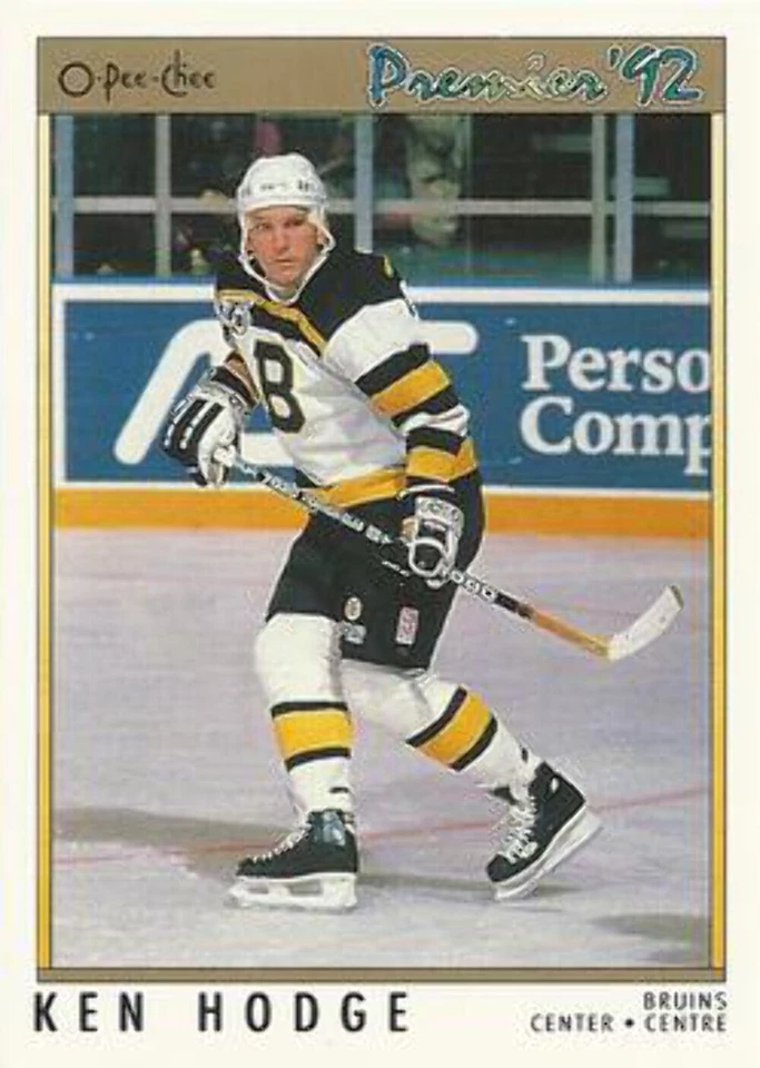 #41 Ken Hodge - Boston Bruins - 1991-92 O-Pee-Chee Premier Hockey - Image 1 of 1