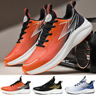 Outdoor Sneakers Men Running Shoes Mesh Cushioned Breathable Marathon Shoes UK9