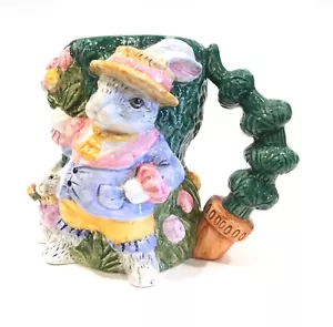 Fitz & Floyd Versailles Rabbit 1994 Mug 4-3/4" IOB - Picture 1 of 7