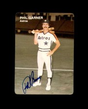 Phil Garner Hand Signed 1984 Mother's Cookies Houston Astros Autograph