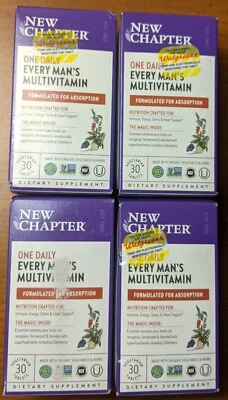 4 X Nuevo Capítulo Every Man One Multivitamínico Diario Para Hombres 30 Comprimidos Exp07/25 Nuevo Foto 1 de 2