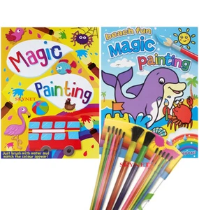 NEW KIDS magic painting books just paint with water and colours appear - Picture 1 of 28
