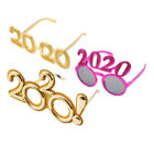  3 Pcs Party Glasses Photo Prop Funny Sunglasses New Year's Eve Bar Glitter