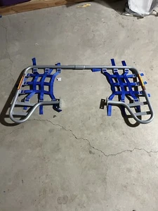 Steel Nerf Bars yamaha banshee grey/Blue DG Performance RARE NOS - Picture 1 of 9