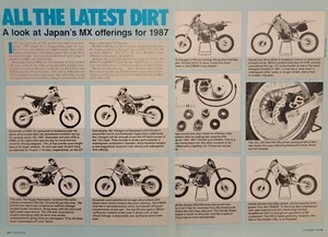 1987 Dirt Bikes Article KX500 KX250 RM250 RM125 YZ125 YZ490 CR500R CR250R CR125R - Picture 1 of 3