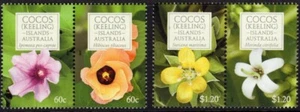 2010 Cocos (Keeling) Islands Flowers Of Cocos Set Of 4 Mint Never Hinged, Clean - Bild 1 von 1