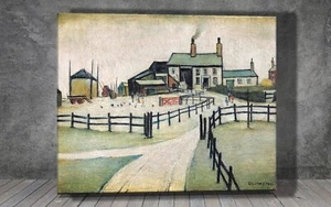 L. S. Lowry A Lancashire farm CANVAS PAINTING ART PRINT POSTER 2015 - Picture 1 of 7