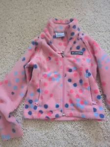 Columbia Girls Pink Fleece Jacket Sz XXS 4/6 - Picture 1 of 4