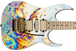 Guitar Skin Axe Wrap Re-skin Bass Reface Tie Dye Kodachrome Colors Electric 803 - Bild 1 von 12