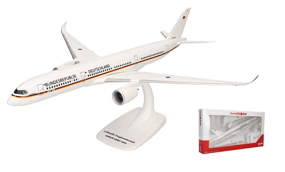 Modellini aerei di linea Herpa AIRBUS A350-900 LUFTWAFFE 1:200 modellismo - Immagine 1 di 1