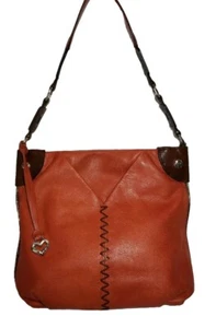 BRIGHTON SHAYLA AFRIKANZ AFRICA STORIES COL HENNA LEATHER SHOULDER HANDBAG $320  - Picture 1 of 12