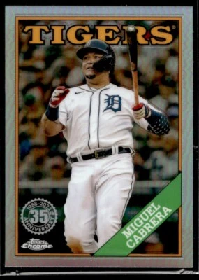 2023 Topps Chrome 1988 Miguel Cabrera Detroit Tigers #88BC-4 - Image 1 of 2