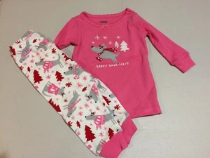 NWT Gymboree Christmas Girls Gymmies Puppy Dog pajama set Happy Howl-idays - Picture 1 of 1