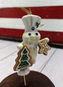 Danbury Mint Pillsbury Doughboy Weihnachtsbaum Glitzer Ornament 2011 Backen - Bild 1 von 9