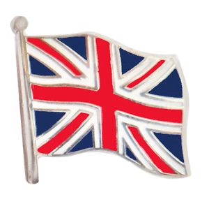 Insignia prendedor bandera ondulada Union Jack del Reino Unido - Imagen 1 de 2