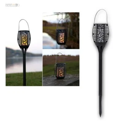 LED-Solar-Fackel "Flame" Garten-Fackel-Leuchte imitiert Feuer, 3 in 1 Funktion - Bild 1 von 4
