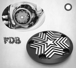 Fit H-D 2006-2017 TRIKE Moving Star Contrast Cut Timer Cover - Imagen 1 de 8