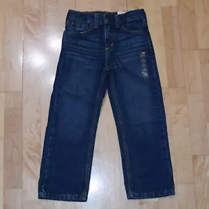 New! ARIZONA Boys' Sz 5 Relaxed Fit Jeans w Adjustable Waist Tabs - Picture 1 of 4