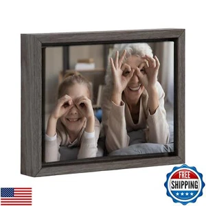 Kate and Laurel Custom Printed Framed Canvas Wall Art, 10x8 Gray, Sylvie Pers - Picture 1 of 5