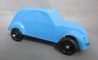 Vintage Plasto, Finland. Green 2CV Plastic 1:43 Scale Model Toy Car