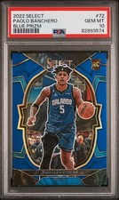 2022-23 Panini Select PAOLO BANCHERO BLUE Prizm #72 Rookie RC PSA 10