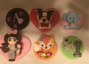 Pop-Up Phone Socket Grip Handmade 3d Lot Of 6 - Picture 1 of 1