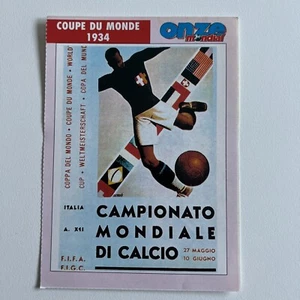 CARD ITALIA 1934 WORLD CUP CALCIO ONZE MONDIAL COPA DEL MUNDO - Foto 1 di 2