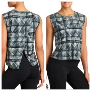 Athleta LARGE Geo Ciao Bella Tank/Muscle Tee slit back, relaxed, cupro - Bild 1 von 7
