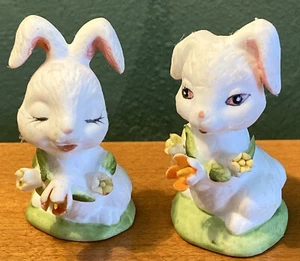 Vintage MARURI MASTERPIECE Rabbit Bunny Easter Spring Bone China Mini Figures 2 - Bild 1 von 12