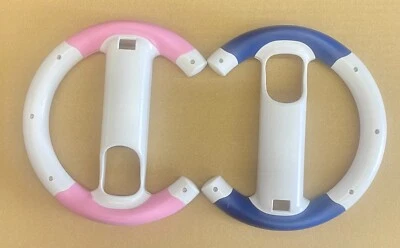 Nintendo Wii wheel for remote and Steering Wheel. 2 packs Blue/Pink - Image 1 of 3