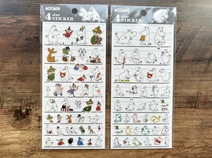 Moomin 4 Size Stickers, craft supply,scrapbooking supply, planner - Picture 1 of 3