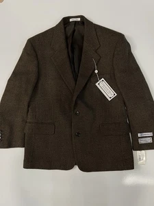 Blazer Uomo Corporate Gear Munsingwear Taglia 40S Marrone 100% Lana di Agnello Nuovo con etichette - Foto 1 di 7