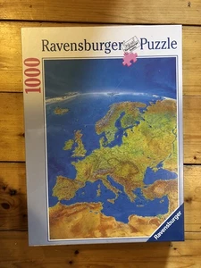 Ravensburger Puzzle 1000 Europa mapa panorámico 154265 embalaje original - Imagen 1 de 3